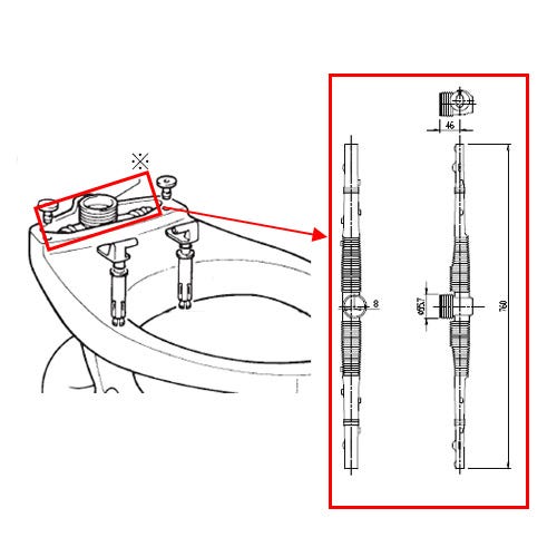 CF-883D LIXIL・INAX 純正部品 ディストリビュータ トイレ部品 [CF-883D]