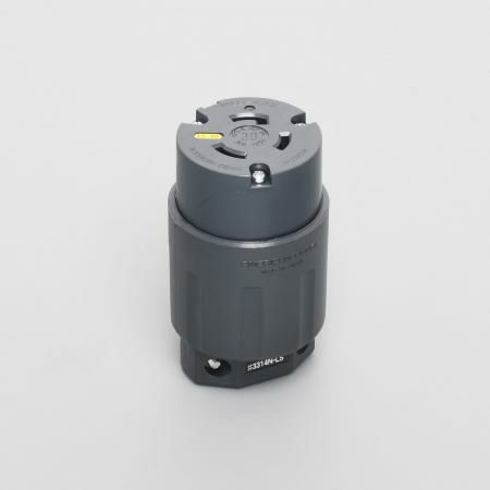 3314N-L5 アメリカン電機 コードコネクタボディ ナイロンカバー 接地形2P 30A 125V ＜引掛形 NEMA規格 L5-30＞