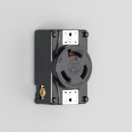3360-P  アメリカン電機  引掛形 パネル用コンセント 3P 30A 600V