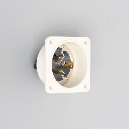 3365N  アメリカン電機  引掛形 フランジインレット(ナイロン製) 3P 30A 600V
