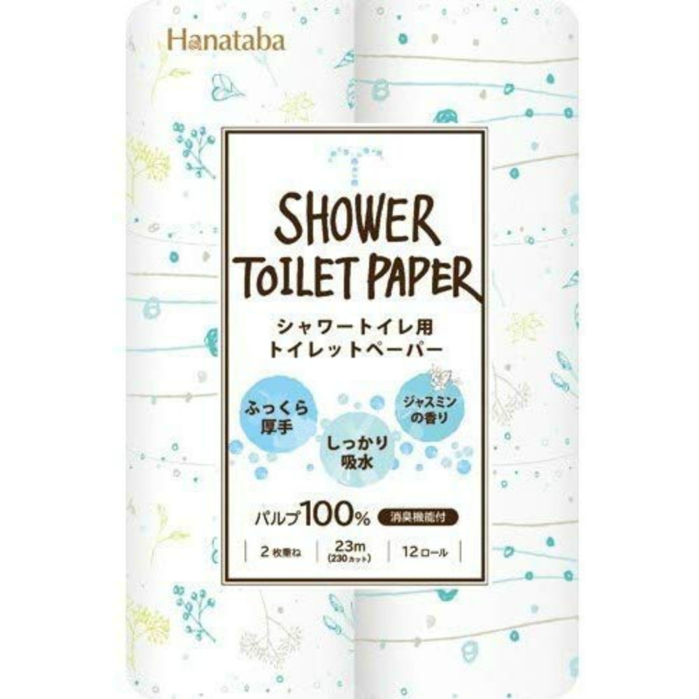 丸富製紙 純正品 ＨＡＮＡＴＡＢＡボタニカルシャワー１２Ｒ 4902727011443