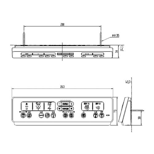 354-1678A-SET LIXIL・INAX 純正部品 壁リモコンキット トイレ部品 [354-1678A-SET]