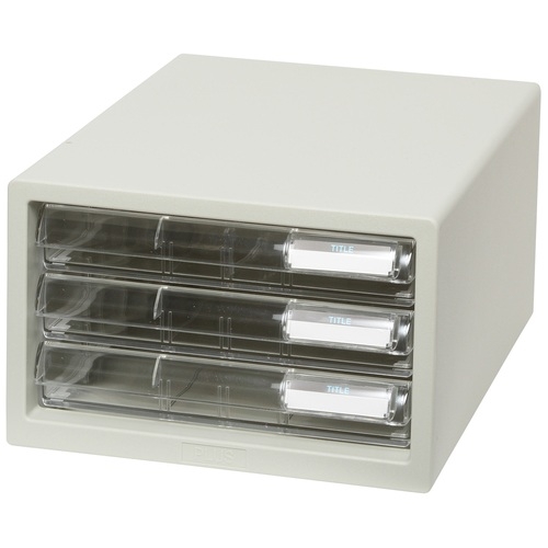 LC-103A プラス レターケースA4 浅型3段 LC-103A ホワイト 4977564144166 分類:レターケース