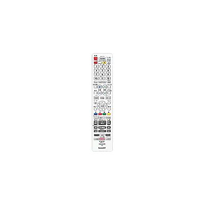 0046380274 シャープ 純正部品 ブルーレイディスクレコーダー用 リモコン＜ホワイト系＞（004 638 0274）