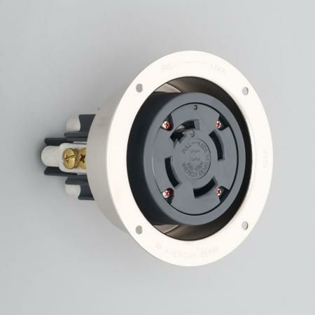 41026 アメリカン電機 引掛形 フランジコンセント 接地3P 100A 250V