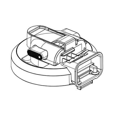 414A1306 東芝 純正部品  掃除機 コードレスクリーナー  ダストカップ カバー  本体色：(R)レッド用