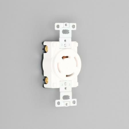 4220-IV  アメリカン電機  引掛形 埋込コンセント 白  接地3P 20A 250V