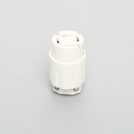 4224N-IV 白  アメリカン電機  引掛形 コ-ドコネクタボディ(ナイロンカバー） 接地3P 20A 250V