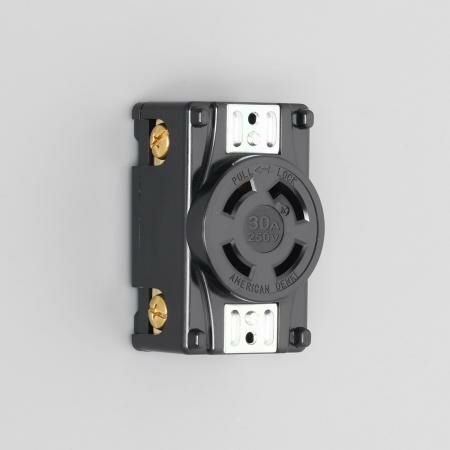 4320-P アメリカン電機 引掛形 パネル用コンセント 接地3P 30A 250V