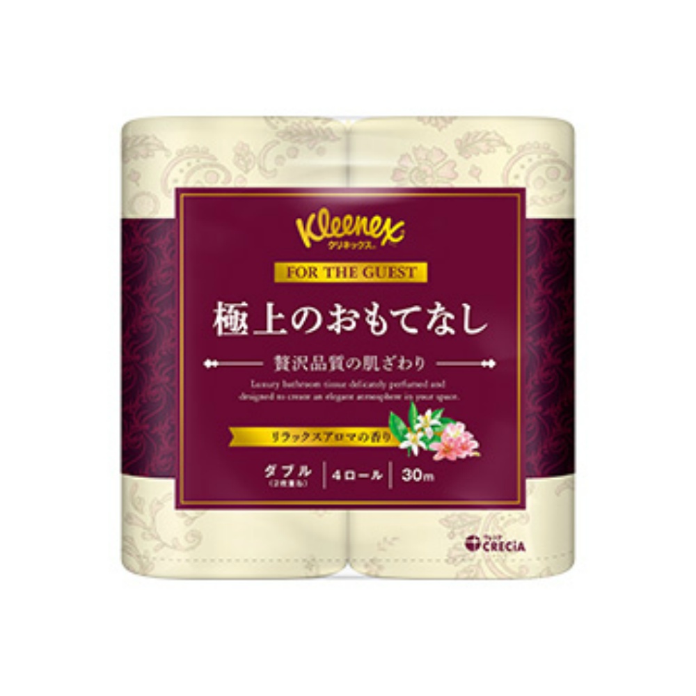 日本製紙クレシア 純正品 クリネックス 極上のおもてなし ダブル ４ロール 4901750228101