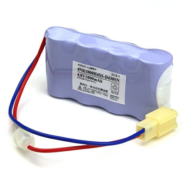 4NR-1800H-4S相当品 NEC相当品 4.8V1800mAh ＜年度シール付き＞ コネクター付きそのまま取付できます。