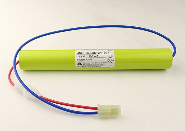 4NR-SC-LEB相当品 東芝ライテック製誘導灯・非常灯用交換電池 ＜年度シール付き＞ コネクター付きそのまま取付できます。