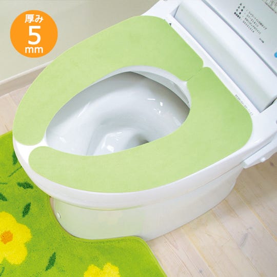 SL-TG-04-015-24 貼っぴぃ はる便座シート／グリーン ／トイレ用品 [04-015-24] ＜LIXILセレクトアイテムA＞