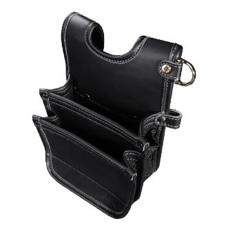 AB-42BG フジ矢 純正品新品 建築薄型腰袋2段（黒金）