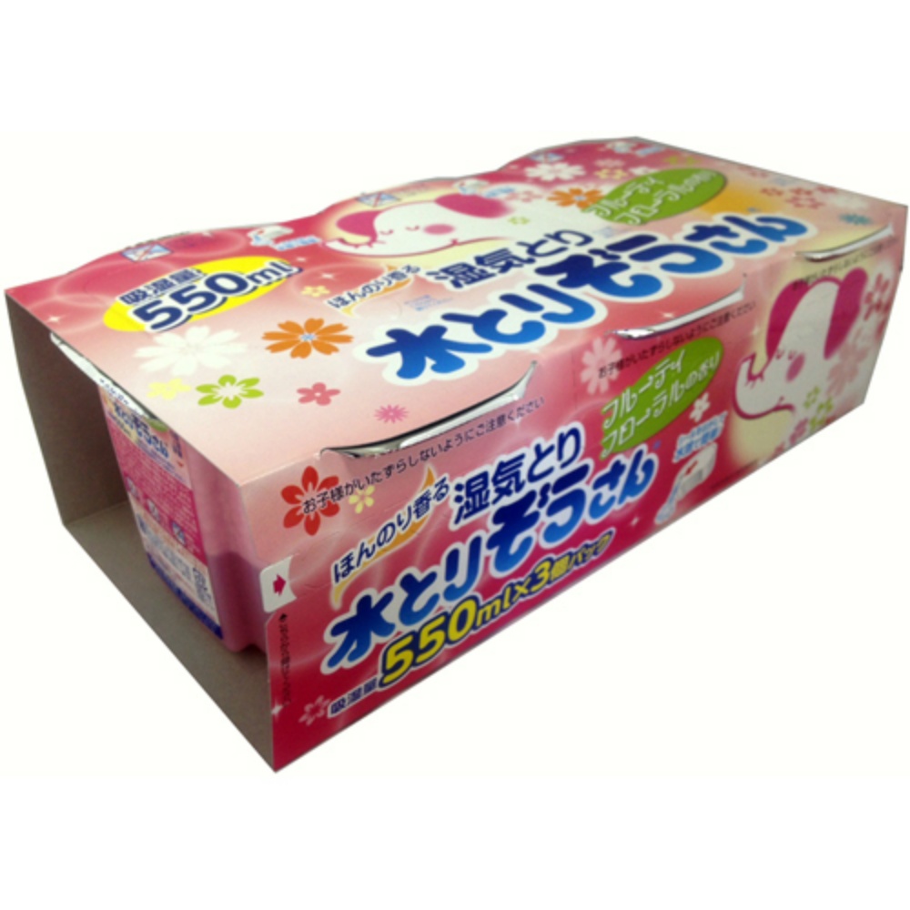 オカモト 純正品 水とりぞうさん香り付き3個フローラル550ML 4904637999637