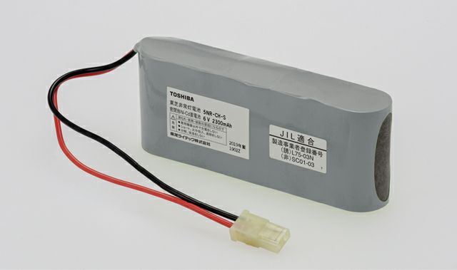 5HR-CY-SB 東芝ライテック 誘導灯器具・非常灯器具用交換電池 バッテリー6.0V3000mAh ( 5NR-CH-S B 後継) [SOU]