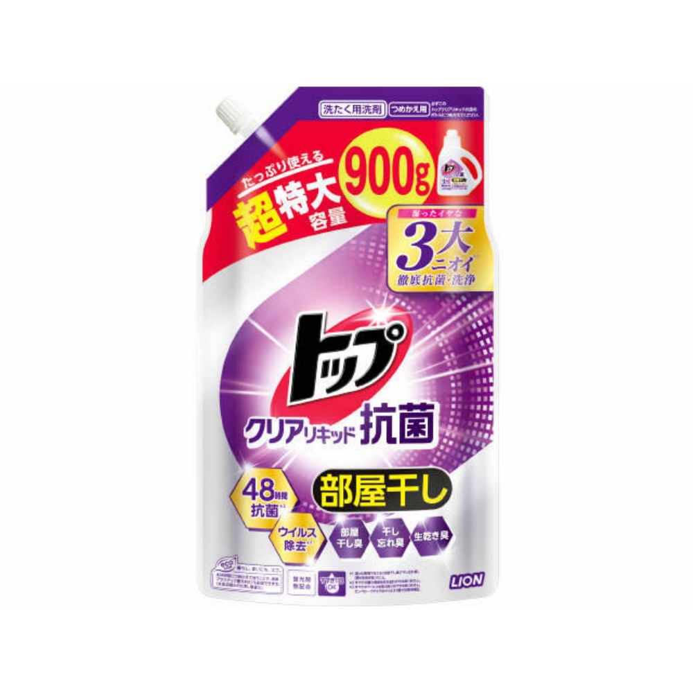 ライオン 純正品 トップ クリアリキッド 抗菌 つめかえ用 超特大 4903301365570