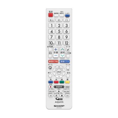 0106380601 シャープ 純正部品 液晶テレビ用 リモコン（010 638 0601）