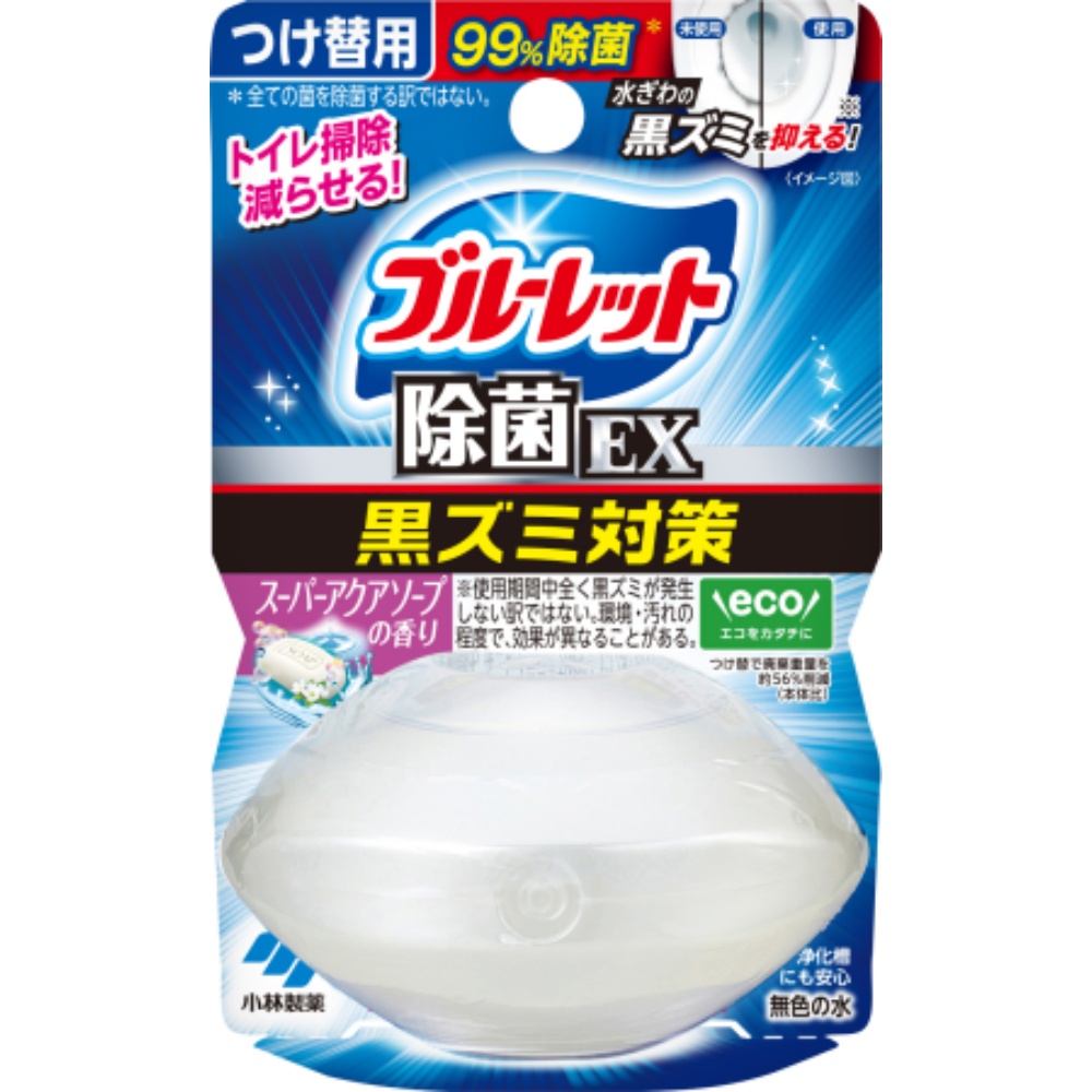 小林製薬 純正品 液体ブルーレットおくだけ除菌ＥＸつけ替スーパーアクアソープ 4987072092705
