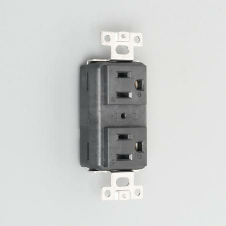7110GHDXL  アメリカン電機  平刃形 複式ハイパー埋込コンセント 接地2P 15A 125V