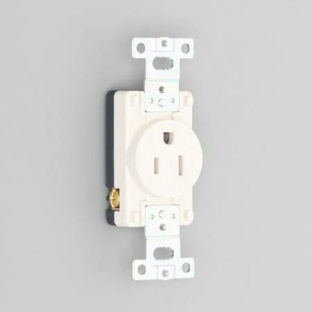 7110GN-IV アメリカン電機 埋込コンセント 白 接地形2P 15A 125V ＜平刃形 NEMA規格5-15＞