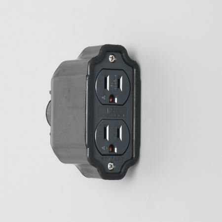7113GR  アメリカン電機  平刃形 ダブルコネクタボディ 接地2P 15A 125V