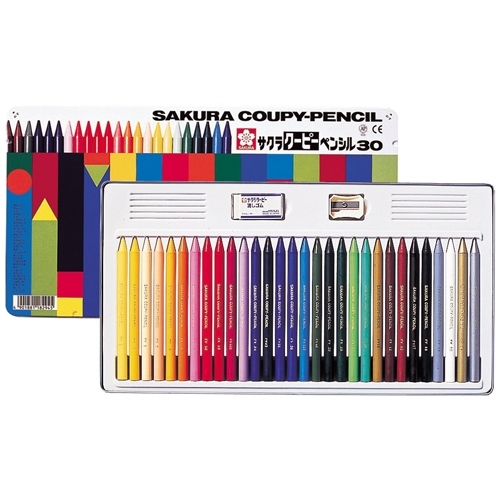 FY30 サクラクレパス クーピーペンシル FY30 30色 缶入 4901881182945 分類:色鉛筆