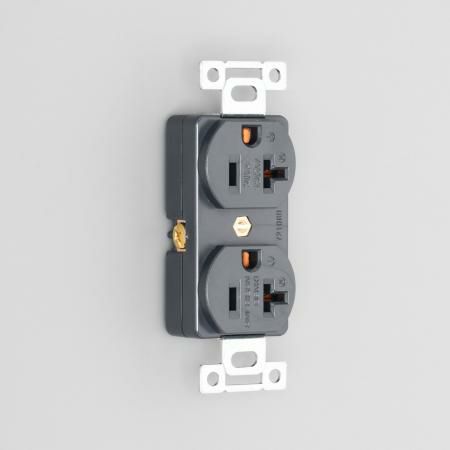 7210GD アメリカン電機 複式埋込コンセント 接地形2P 20A 125V ＜平刃形 NEMA規格 5-20＞