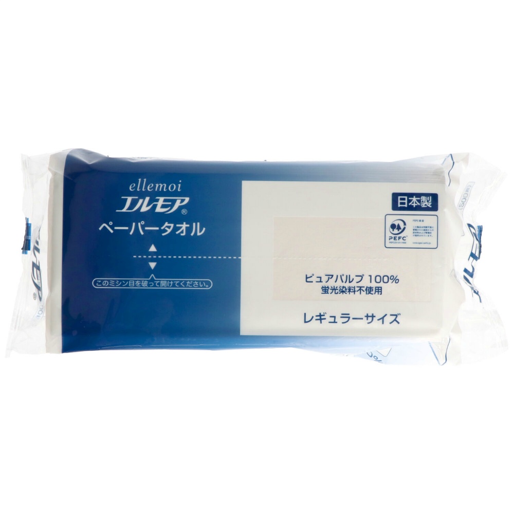 カミ商事 純正品 エルモア ペーパータオル レギュラーサイズ２００組 4971633171329