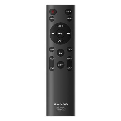 1106380657 シャープ 純正部品 サウンドバー用 リモコン（110 638 0657）