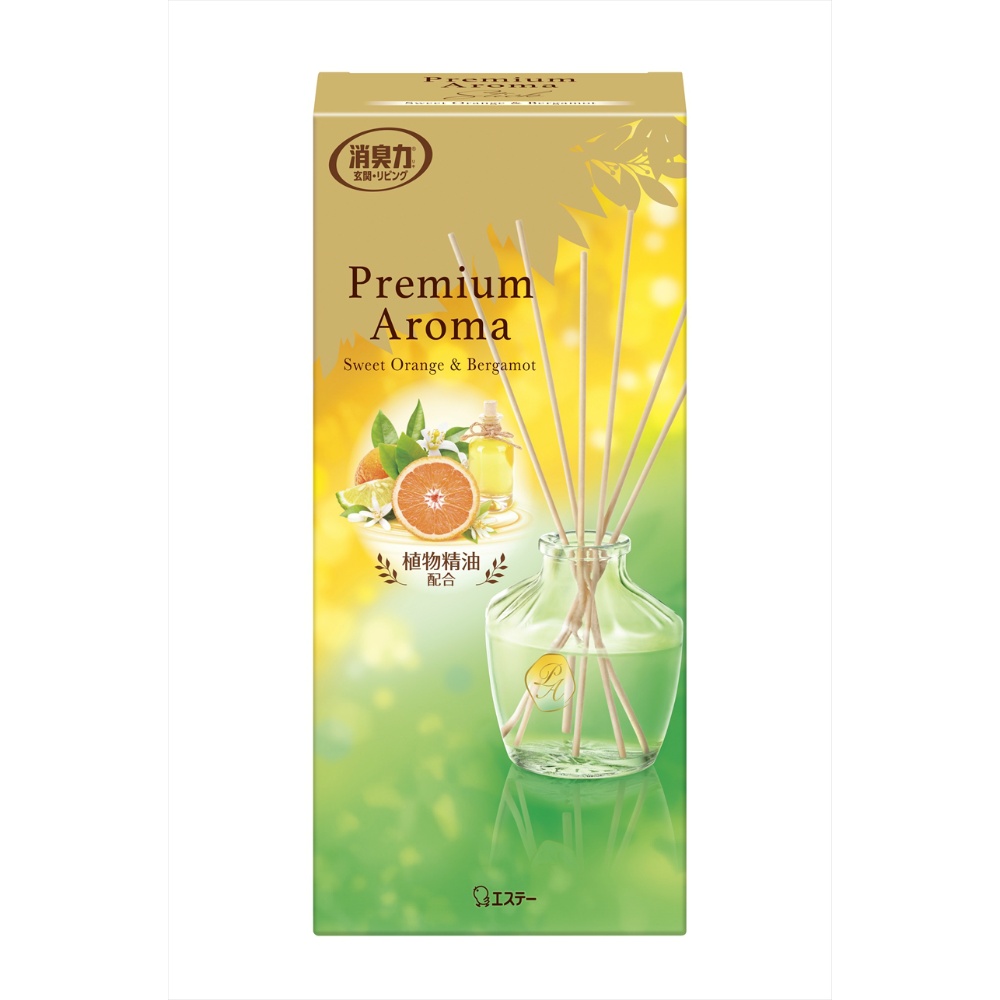 エステー 純正品 お部屋の消臭力 Ｐｒｅｍｉｕｍ Ａｒｏｍａ Ｓｔｉｃｋ スイートオレンジ＆ベルガモット 4901070131228