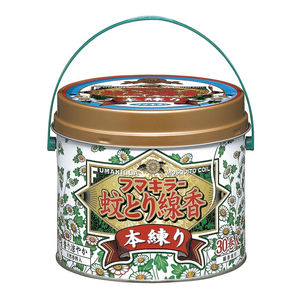 フマキラー 純正品 フマキラー 蚊とり線香本練り ３０巻缶入 4902424409789