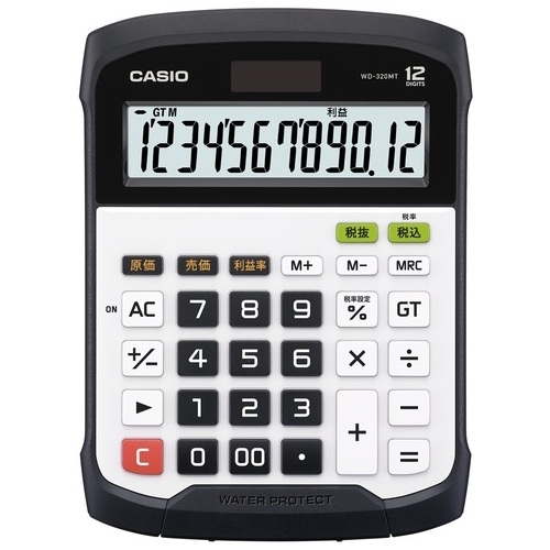 WD-320MT-N カシオ計算機 防水防塵電卓 WD-320MT-N 4971850092360 分類:電卓