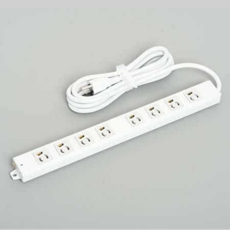 A8009  アメリカン電機  抜止形 OAタップ8ケ口 コ-ドセット マグネット付 接地2P 15A 125V