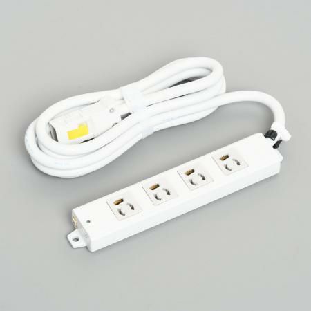 A8116  アメリカン電機  抜止形 OAタップ4ケ口 コ-ドセット マグネット付 接地2P 15A 125V