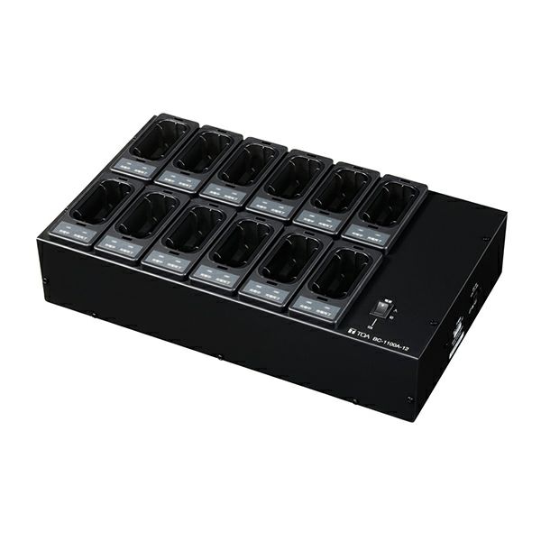 BC-1100A-12 TOA 最大12台同時充電対応 ワイヤレスガイド用充電器