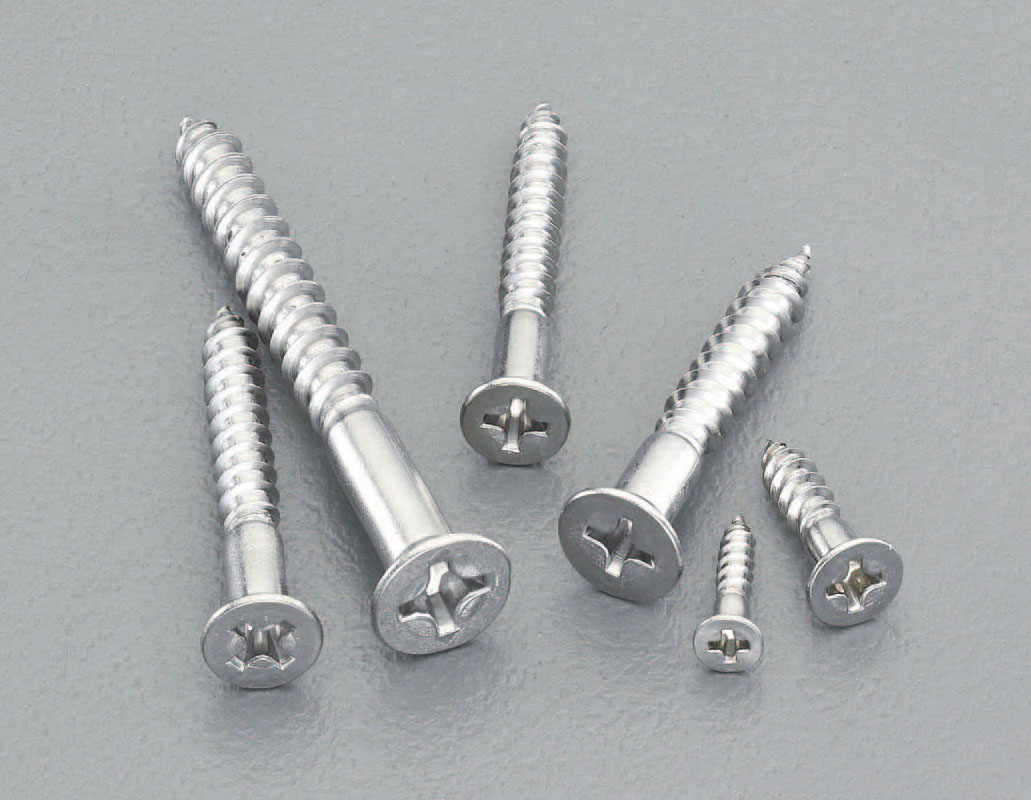 EA949ED-5 エスコ 2.1-5.1mm 皿頭木ねじセット(ｽﾃﾝﾚｽ製)