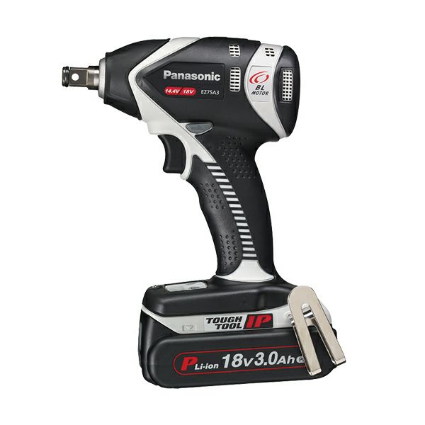 【中止品】EZ75A3PN2G-H グレー パナソニック 14.4V/18Vデュアル式 充電インパクトレンチ 18V/3.0Ah （PNタイプ）電池セット