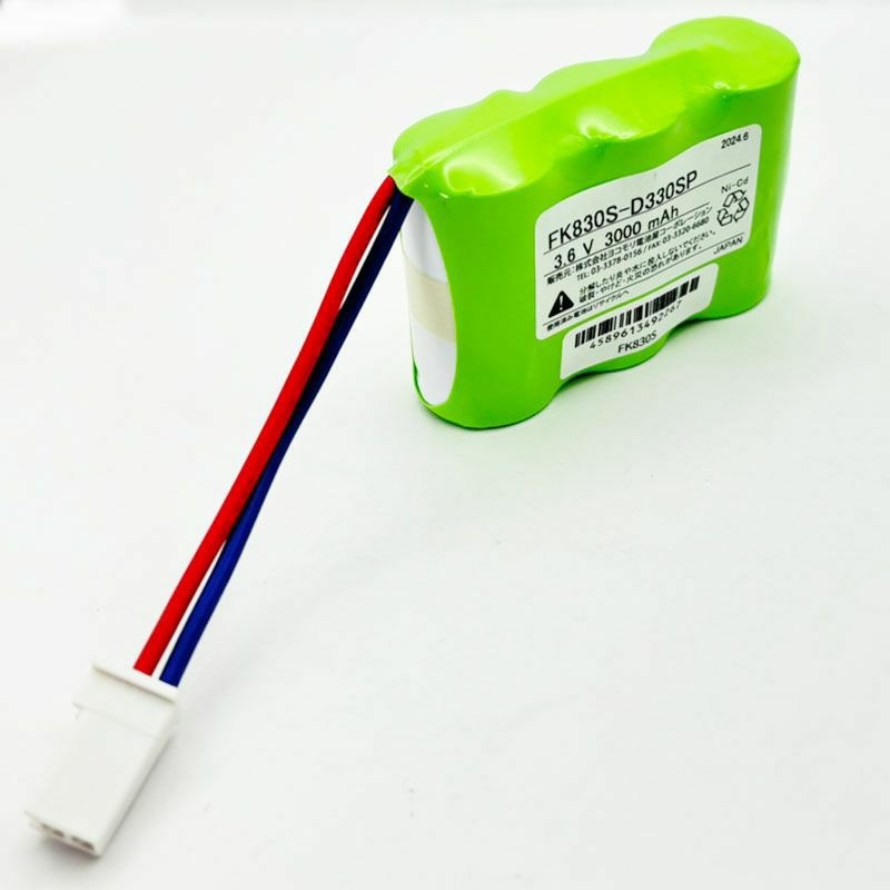 FK676相当品 パナソニック製誘導灯・非常灯用交換電池 3.6V2500mAh＜年度シール付き＞ コネクター付きそのまま取付できます。＜FK276/FK376/FK830相当品(同等品)＞
