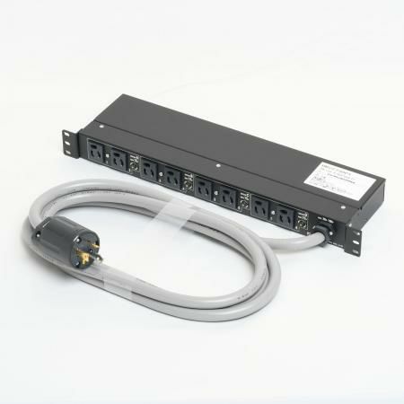 HKC2730PT アメリカン電機  抜止形1Uコンセントバー 8ケ口 15Aサーキット プロテクター付 接地形2P 30A 125V ＜引掛形 NEMA規格 L5-30＞
