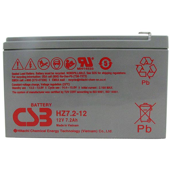 HZ7.2-12エナジーウィズ  小型制御弁式鉛蓄電池 (旧:新神戸、日立化成、昭和電工) HZシリーズ 【代引不可】【時間指定不可】【キャンセル返品不可】