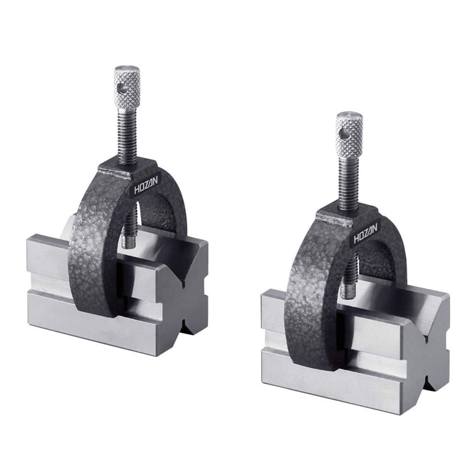 K-53 ホーザン 新品 Vブロック(2個入・専用クランプ付) HOZAN