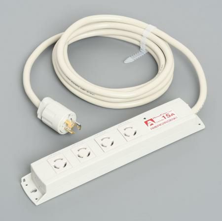 KC1010NF  アメリカン電機  引掛形 OAタップ4ケ口 コ-ドセット NF付 接地2P 15A 125V