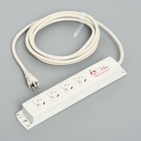 KC1014NF  アメリカン電機  引掛形 OAタップ4ケ口 コ-ドセット NF付 接地2P 15A 125V