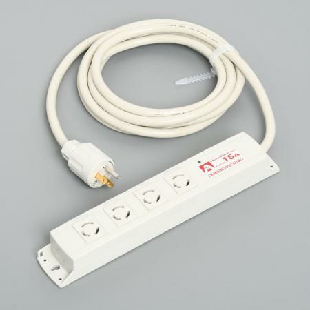 KC1015NF  アメリカン電機  引掛形 OAタップ4ケ口 コ-ドセット NF付 接地2P 15A 125V