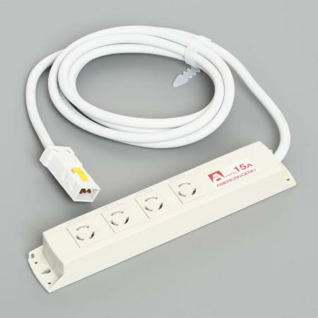 KC1016  アメリカン電機  引掛形 OAタップ4ケ口 コ-ドセット 接地2P 15A 125V