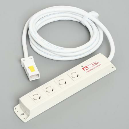 KC1016NF  アメリカン電機  引掛形 OAタップ4ケ口 コ-ドセット NF付 接地2P 15A 125V