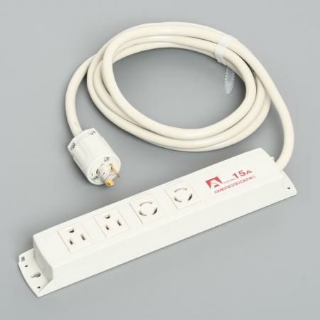 KC1020  アメリカン電機  コンビ OAタップ4ケ口 コ-ドセット 接地2P 15A 125V