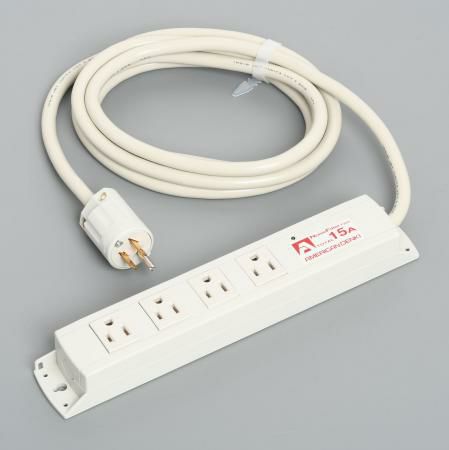 KC1030NF  アメリカン電機  平刃形 OAタップ4ケ口 コ-ドセット NF付 接地2P 15A 125V