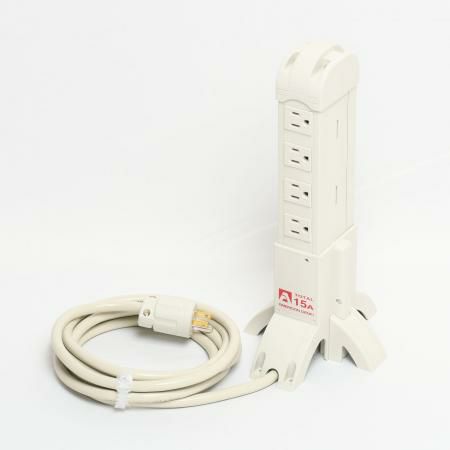 KC1030T  アメリカン電機  平刃形 タワータップ8ケ口 コ-ドセット 接地2P 15A 125V